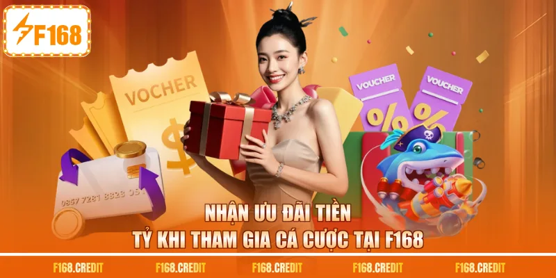 Nhận ưu đãi tiền tỷ khi tham gia cá cược tại F168